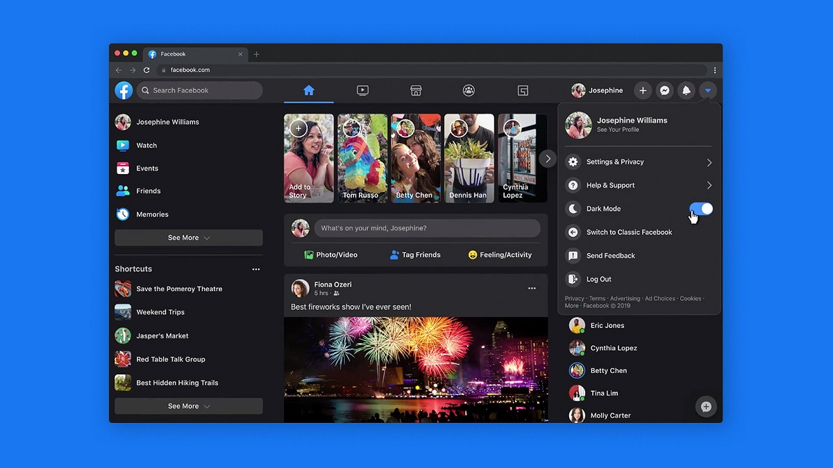 Facebook Dark Mode and Redesigned Desktop Interface Goes Global - TechArena