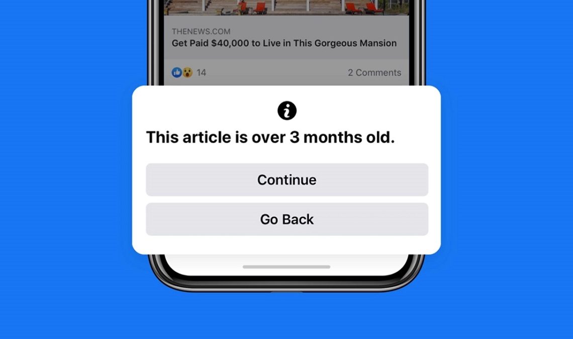 Facebook outdated news