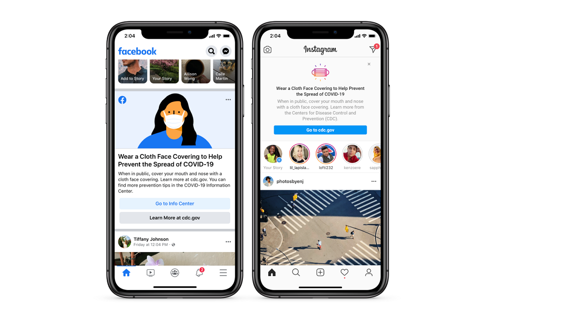 Facebook and Instagram will Remind You To Wear a Mask - TechArena