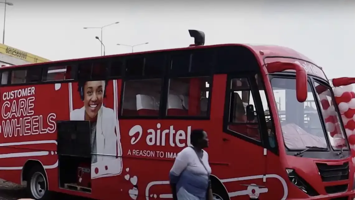 Airtel Customer Care On Wheels Bus