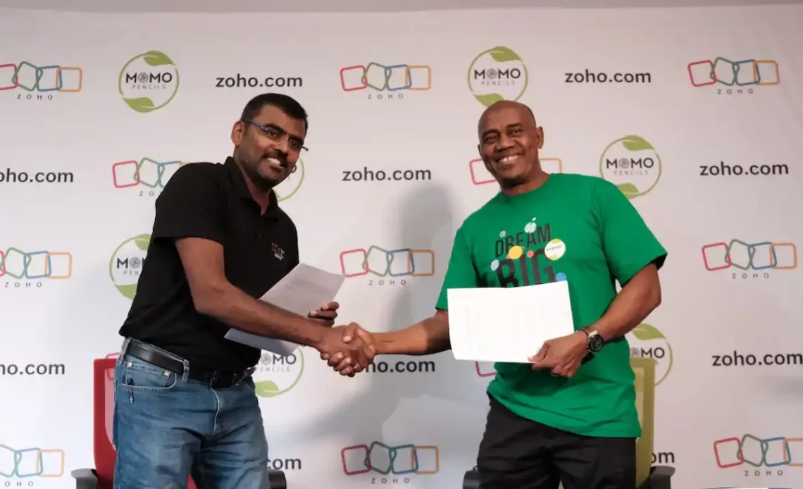 Zoho Momo pencils partnership