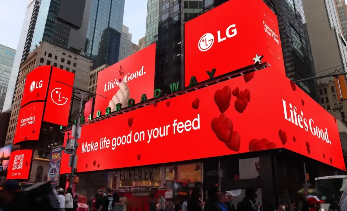 lg Optimism your Feed campaign