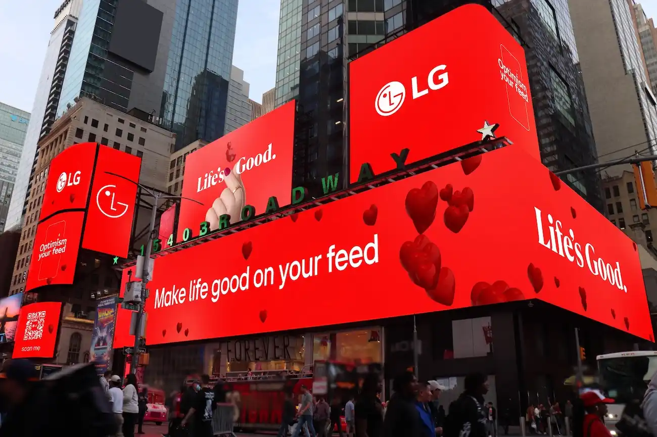 lg Optimism your Feed campaign