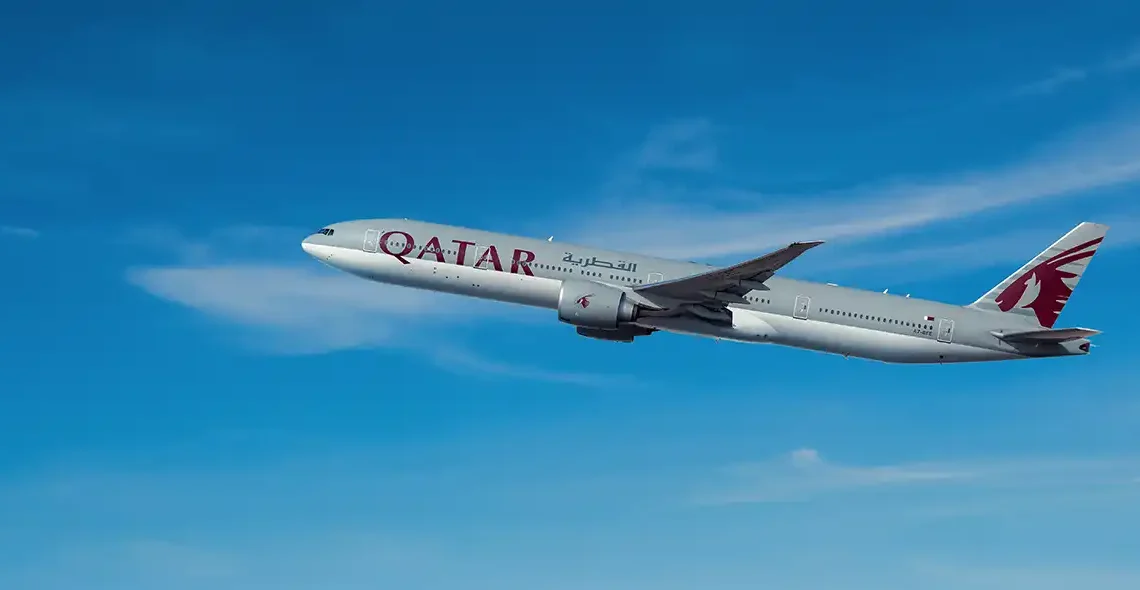 Qatar Boeing 777 300 STARLINK