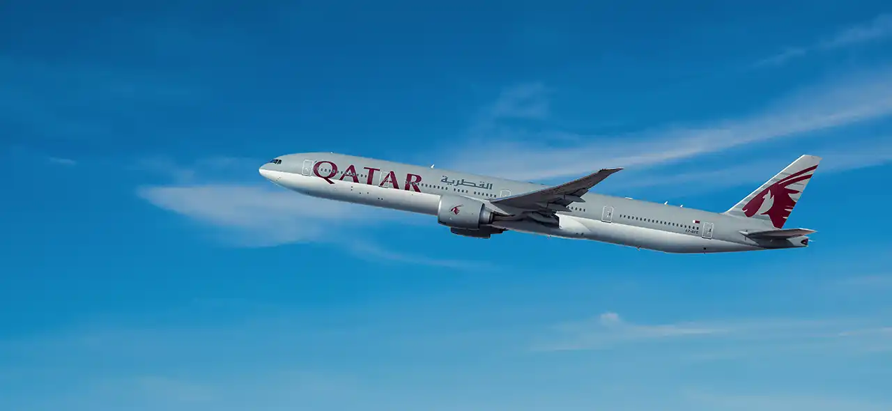 Qatar Boeing 777 300 STARLINK