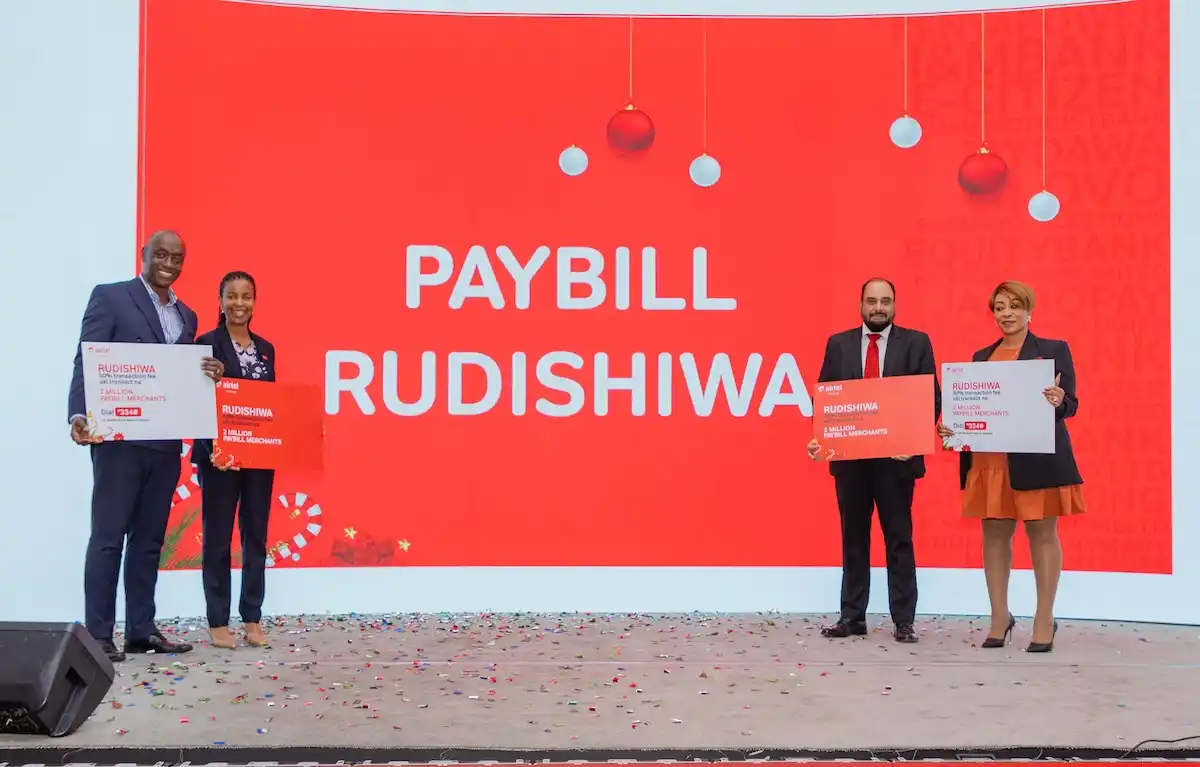 Airtel money Paybill Rudishiwa fee