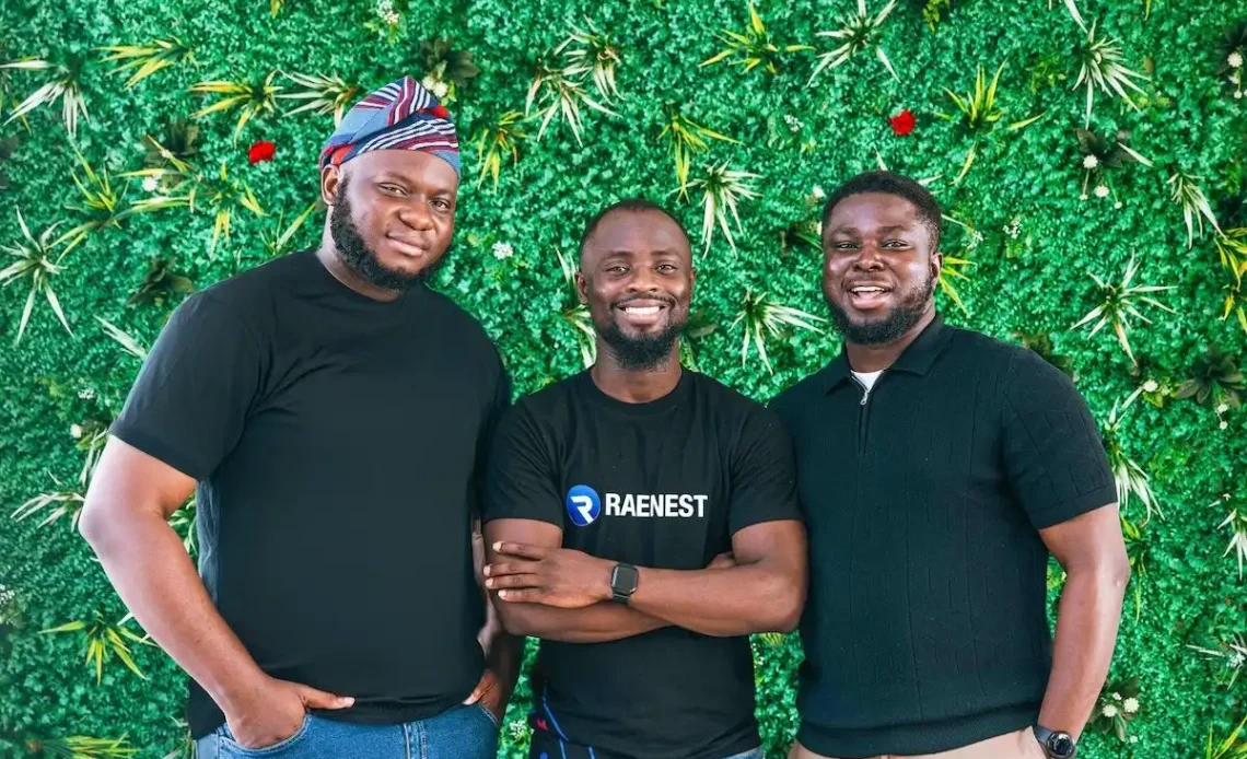 Raenest cofounders LR Richard Oyome, Sodruldeen Mustapha and Victor Alade