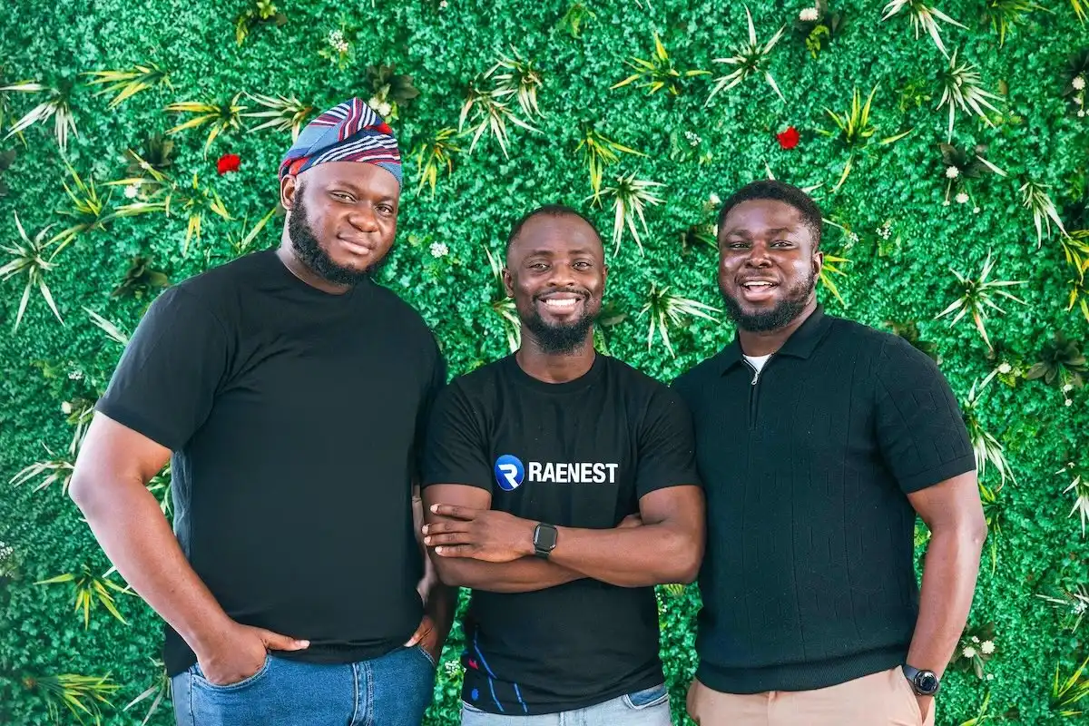 Raenest cofounders LR Richard Oyome, Sodruldeen Mustapha and Victor Alade