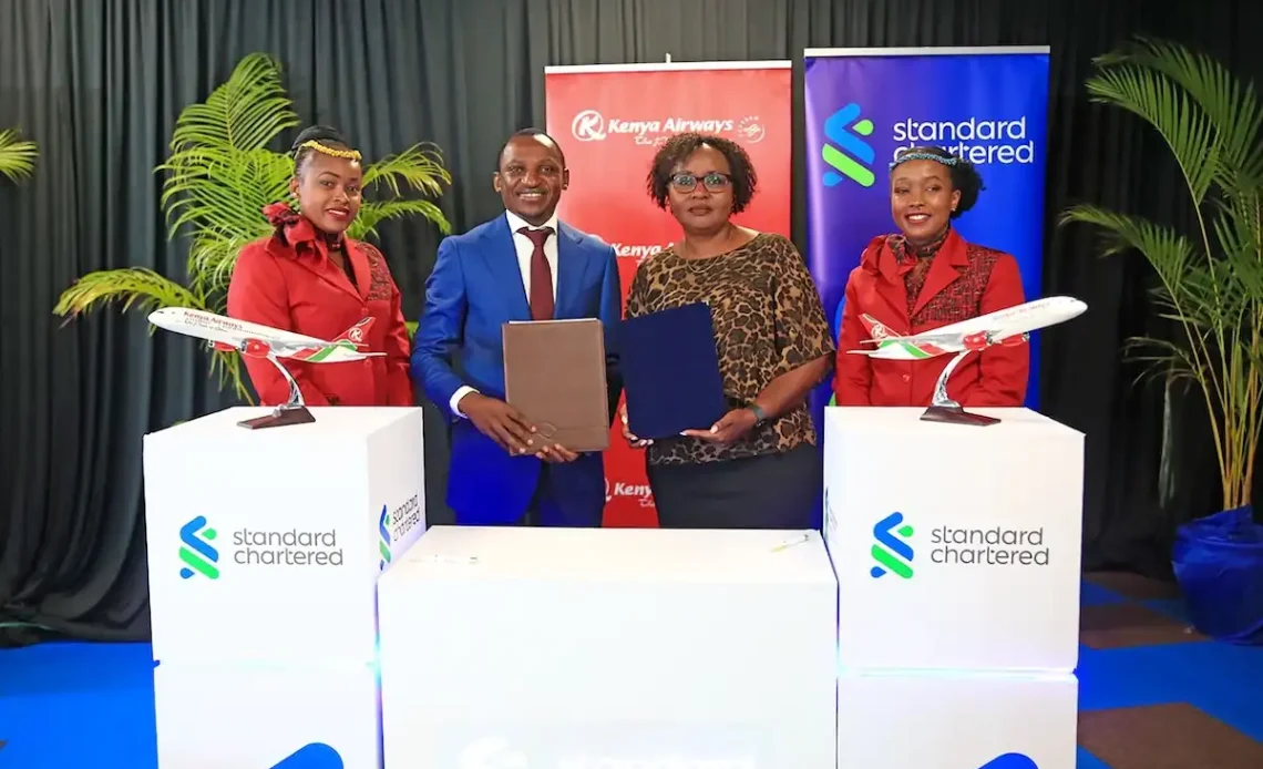 Standard chartered and kenya airways