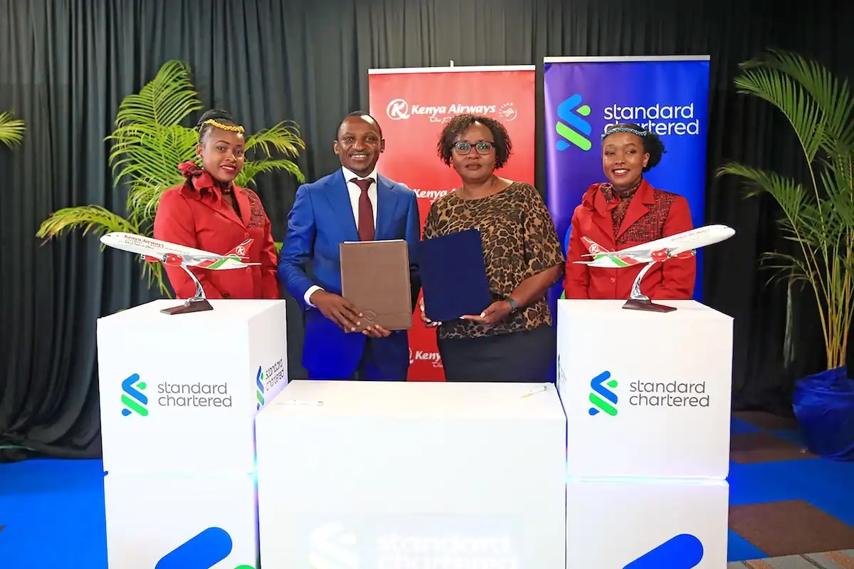 Standard chartered and kenya airways